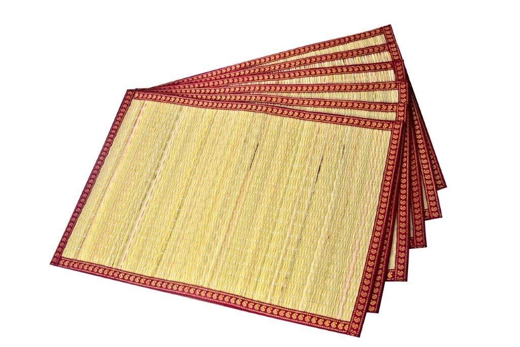 River Grass Table Mats(Set of 6)Natural