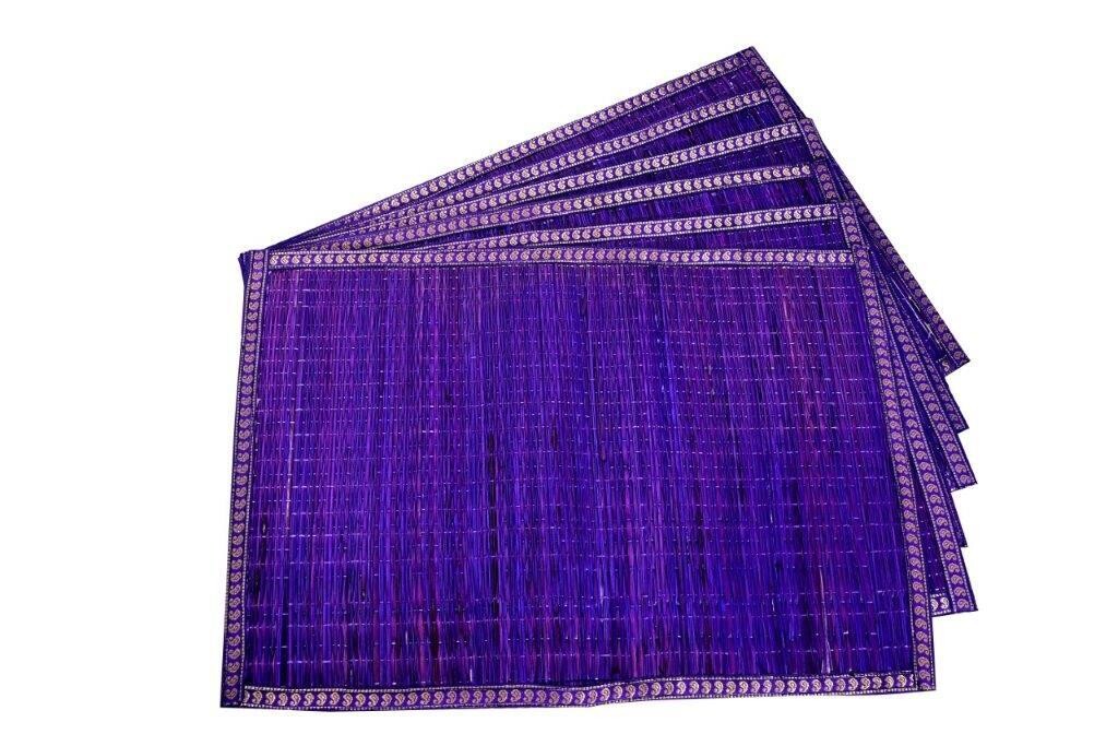 River Grass Table Mats(Set of 6)Purple
