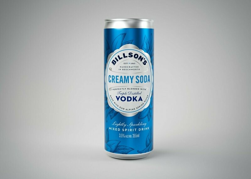 Billsons Creamy Soda & Vodka  4 Pack 355 ml