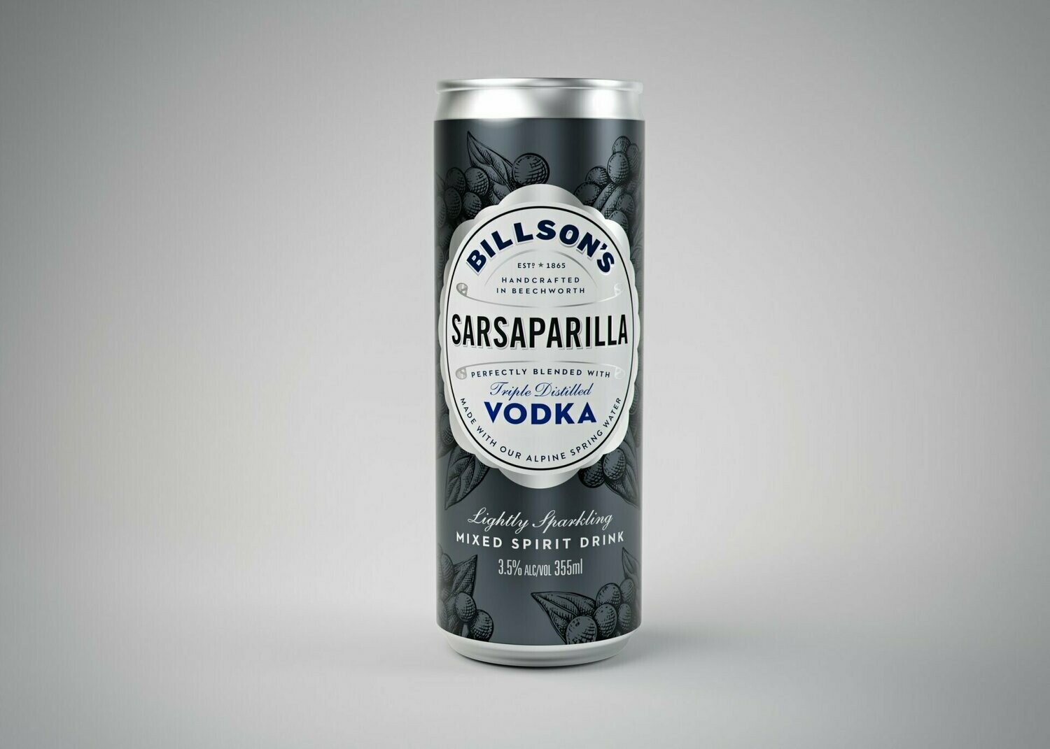 Billsons Sarsaparilla & Vodka  4 Pack 355 ml
