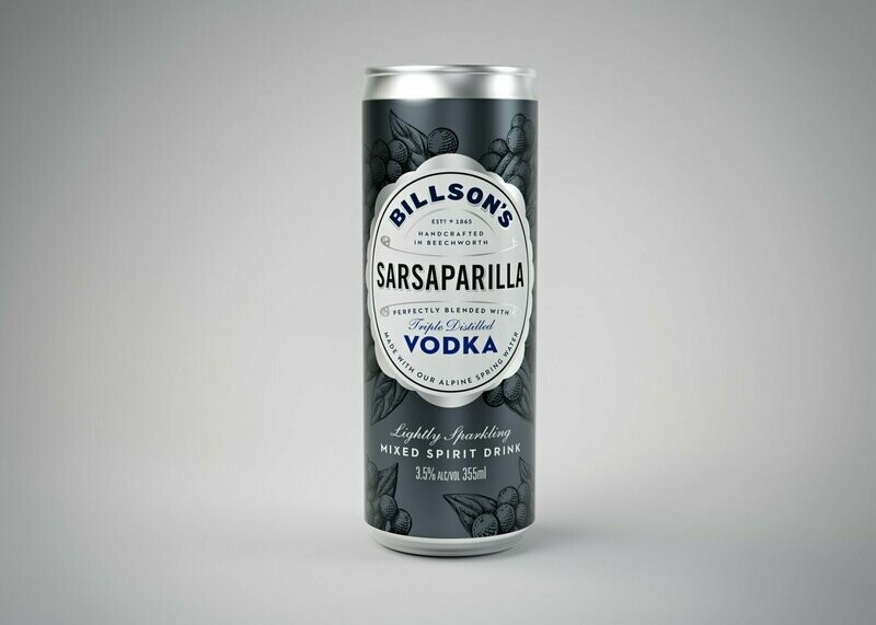 Billsons Sarsaparilla & Vodka  4 Pack 355 ml