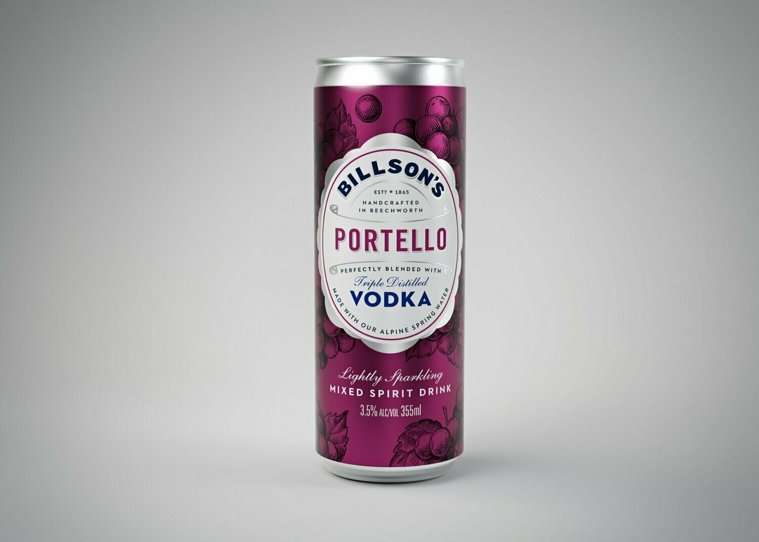 Billsons Portello & Vodka  4 Pack 355 ml