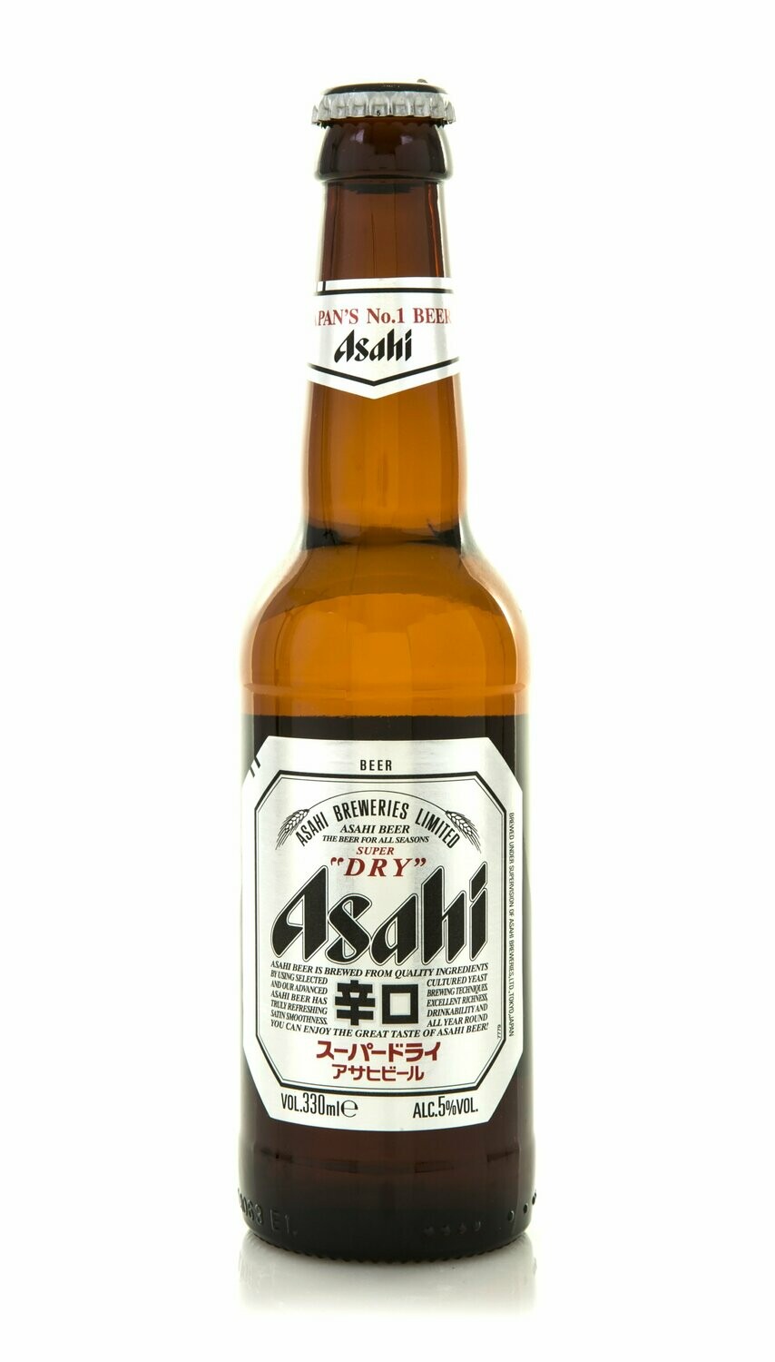 Asahi Super Dry Bottle (24 Pack) 330mL