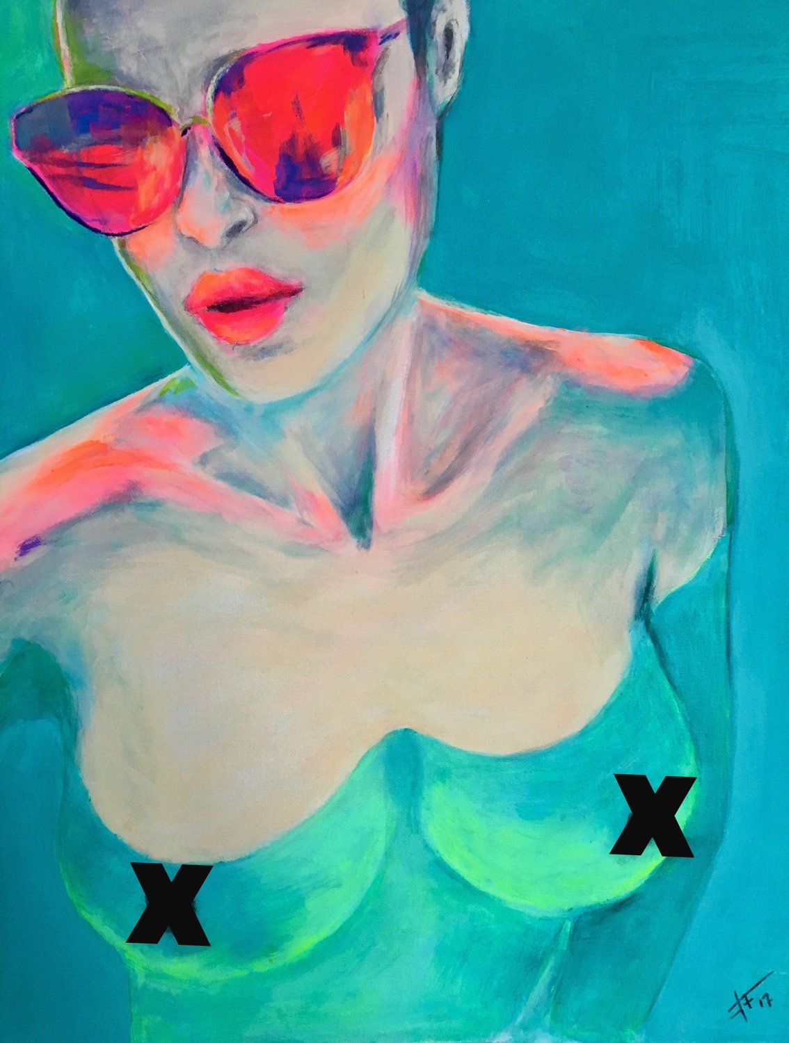 FFeya - In The Pool | 50 x 60 FFeya - In The Pool | 50 x 60