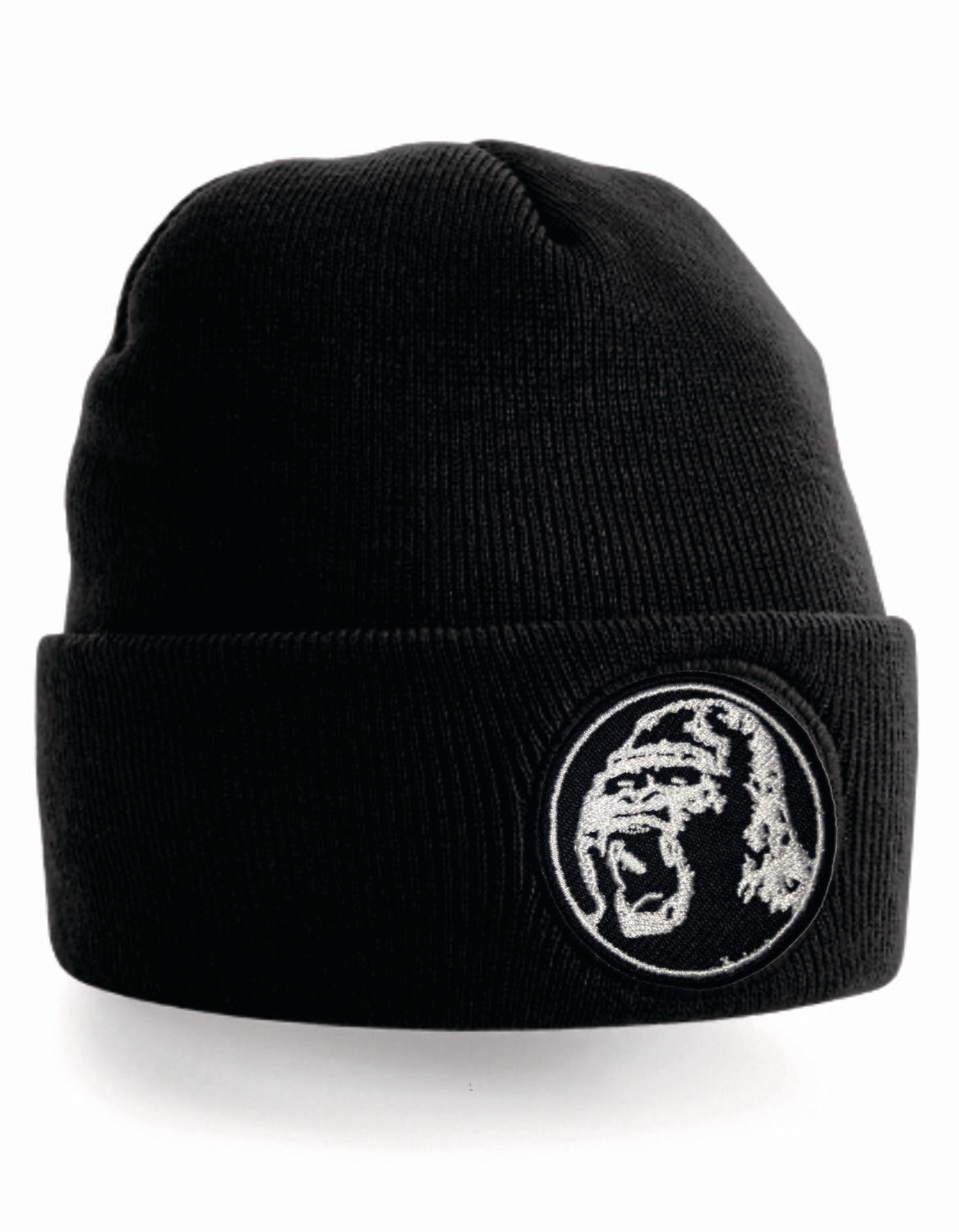 Gorilla Beanie - schwarz