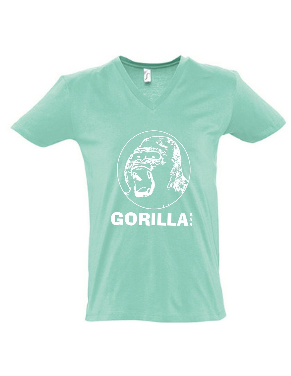 Gorilla - V-Neck T-Shirt (mint)