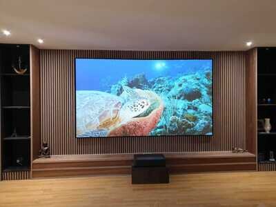 XY Screens ALR 120" PET Crystal Fixed Frame Screen