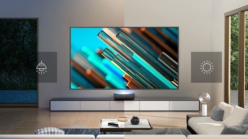Hisense 120L9 4K HDR Smart TriChroma Laser Projector + 120" ALR Screen