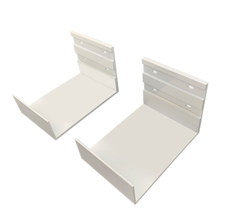 Vividstorm Wall Brackets for Floor Screen - White