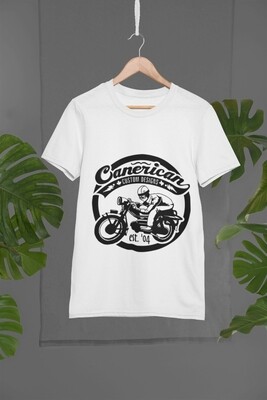 Bike print  t shirt - white