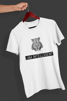 Owl print t shirt - white