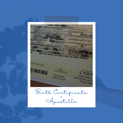 Birth Certificate with Apostille