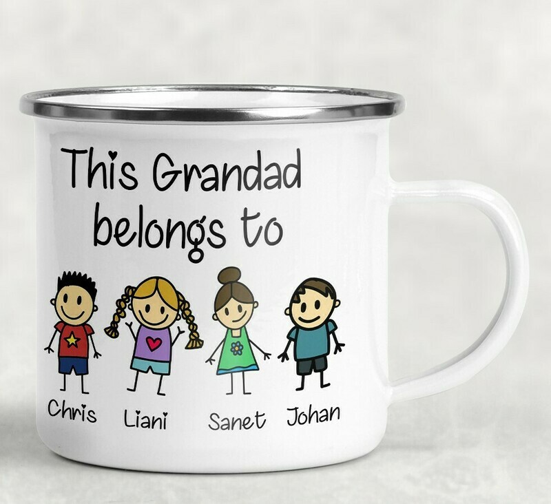 grandad enamel mug