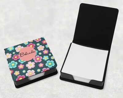 Hippie Flower Memo Pad Holder