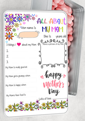 All about my MOM Metal gift box - fully personalized.