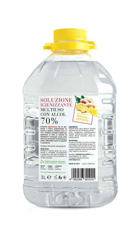 Soluzione igienizzante multiuso 3 L