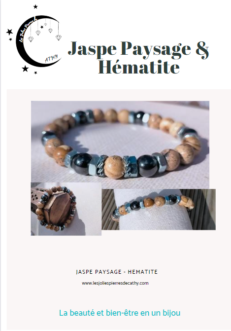 Jaspe paysage &amp; Hématite
