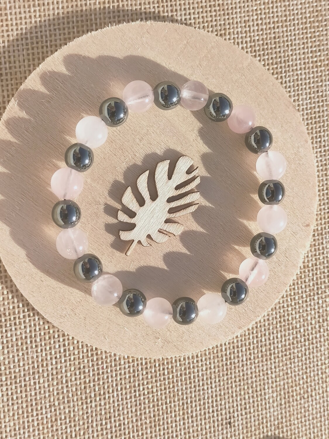 Hematite &amp; Quartz rose