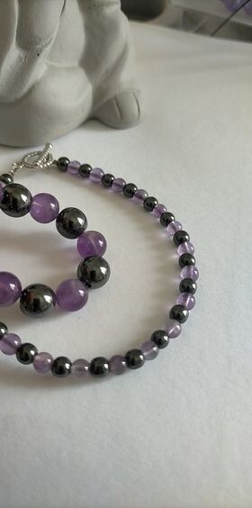 Hématite &amp; Améthyste