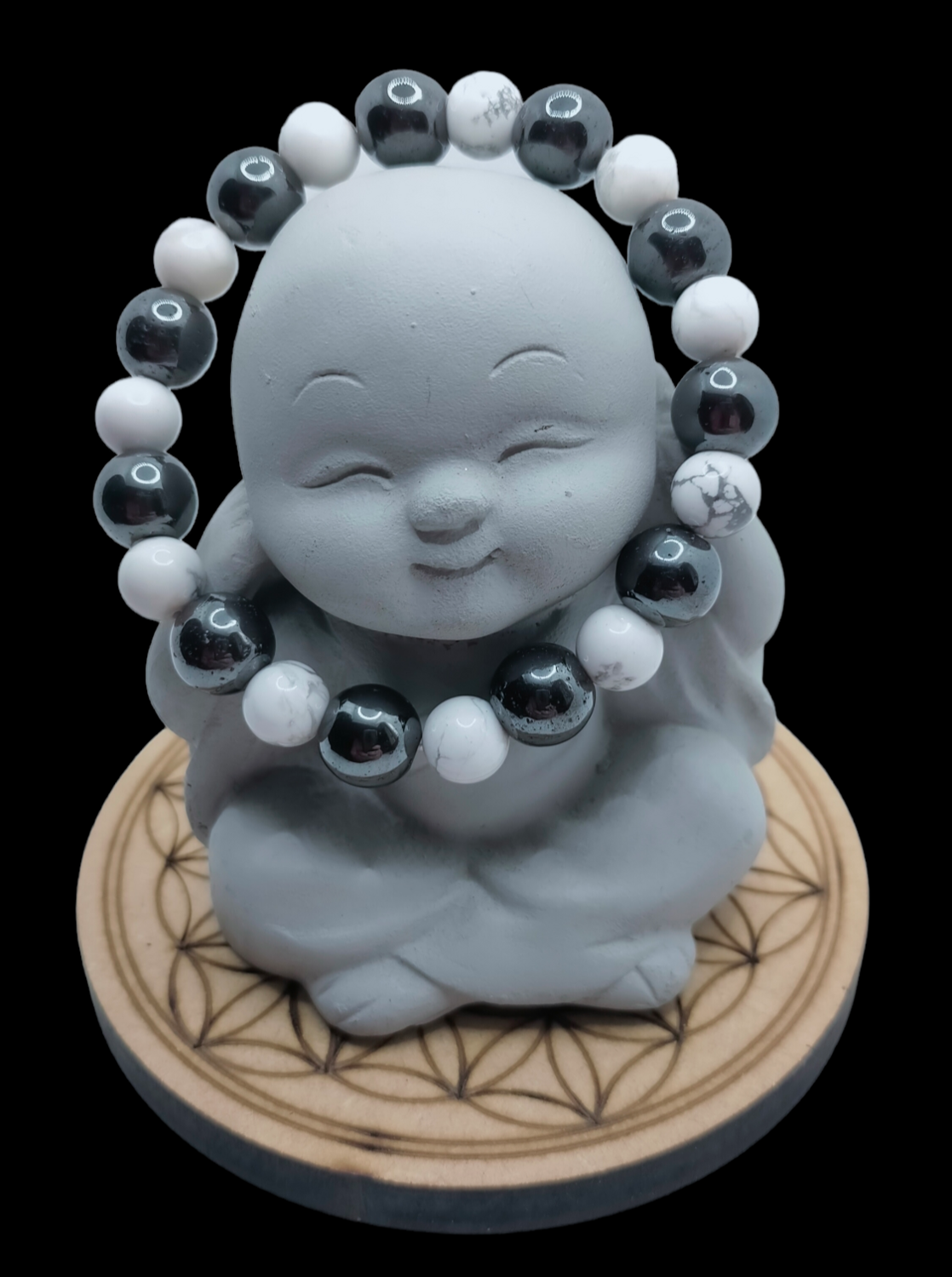 Howlite &amp; Hématite