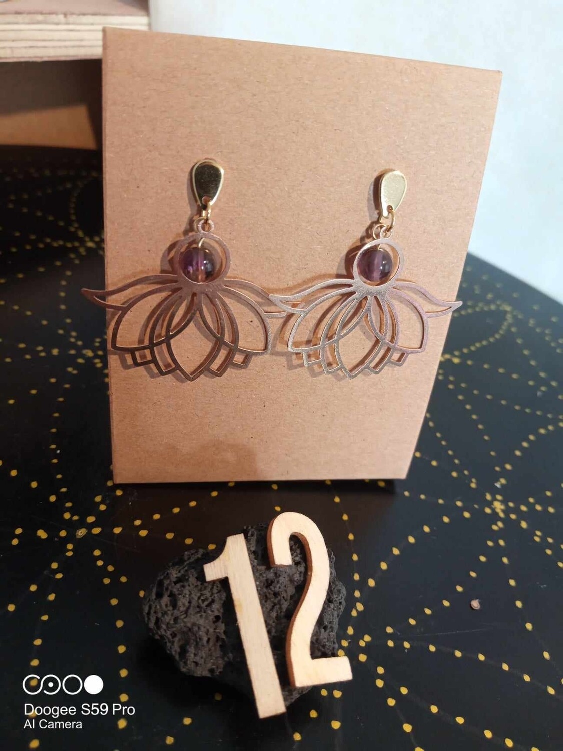 Boucles d&#39;oreilles Lotus