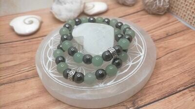 Aventurine &amp; Hématite