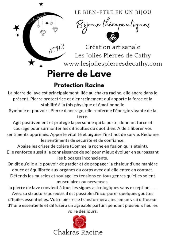 Pierre de lave &amp; Améthyste 