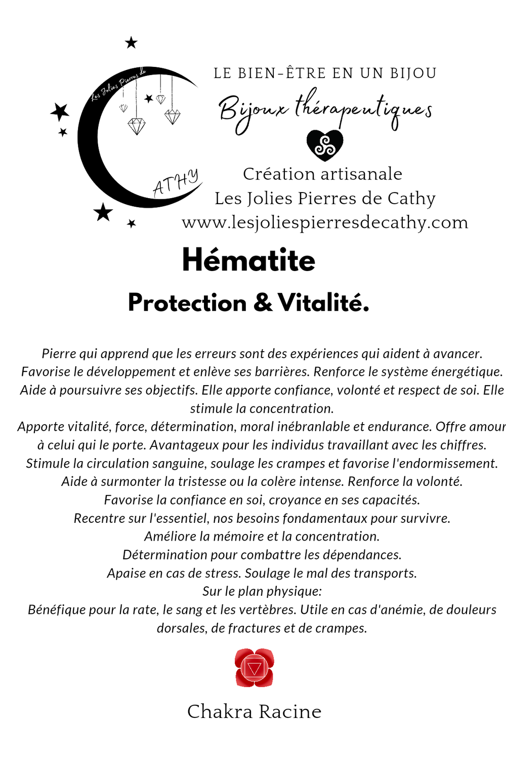 Pierre de Lave &amp; Agate mousse &amp; Hématite 