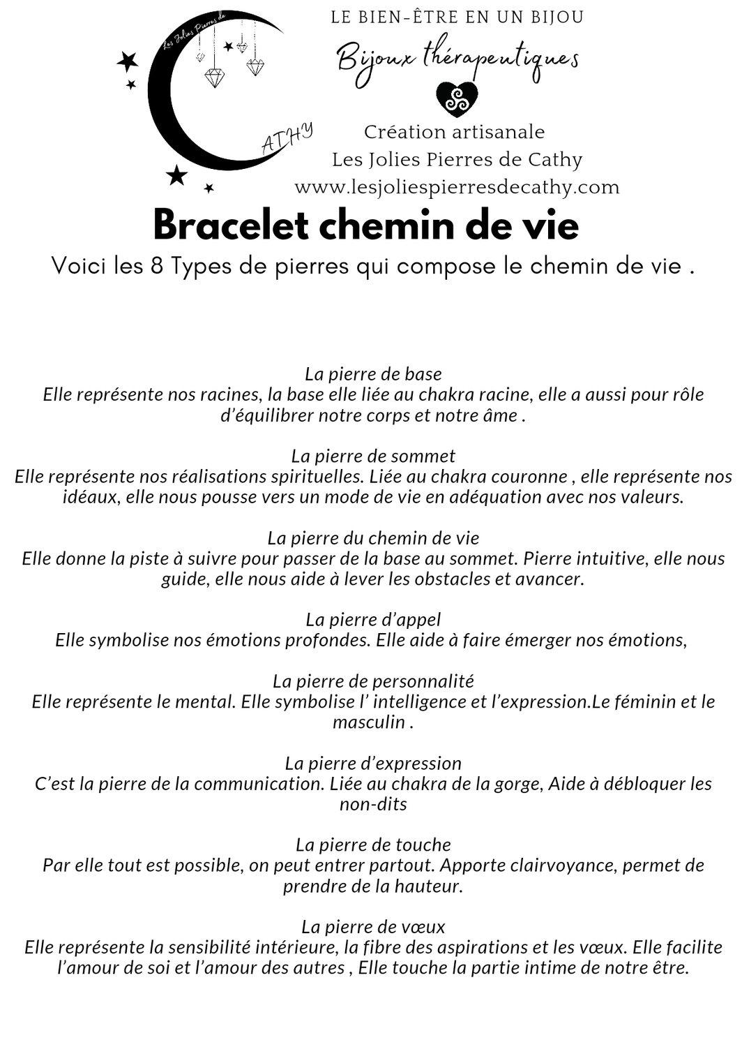 Bracelet Chemin de vie