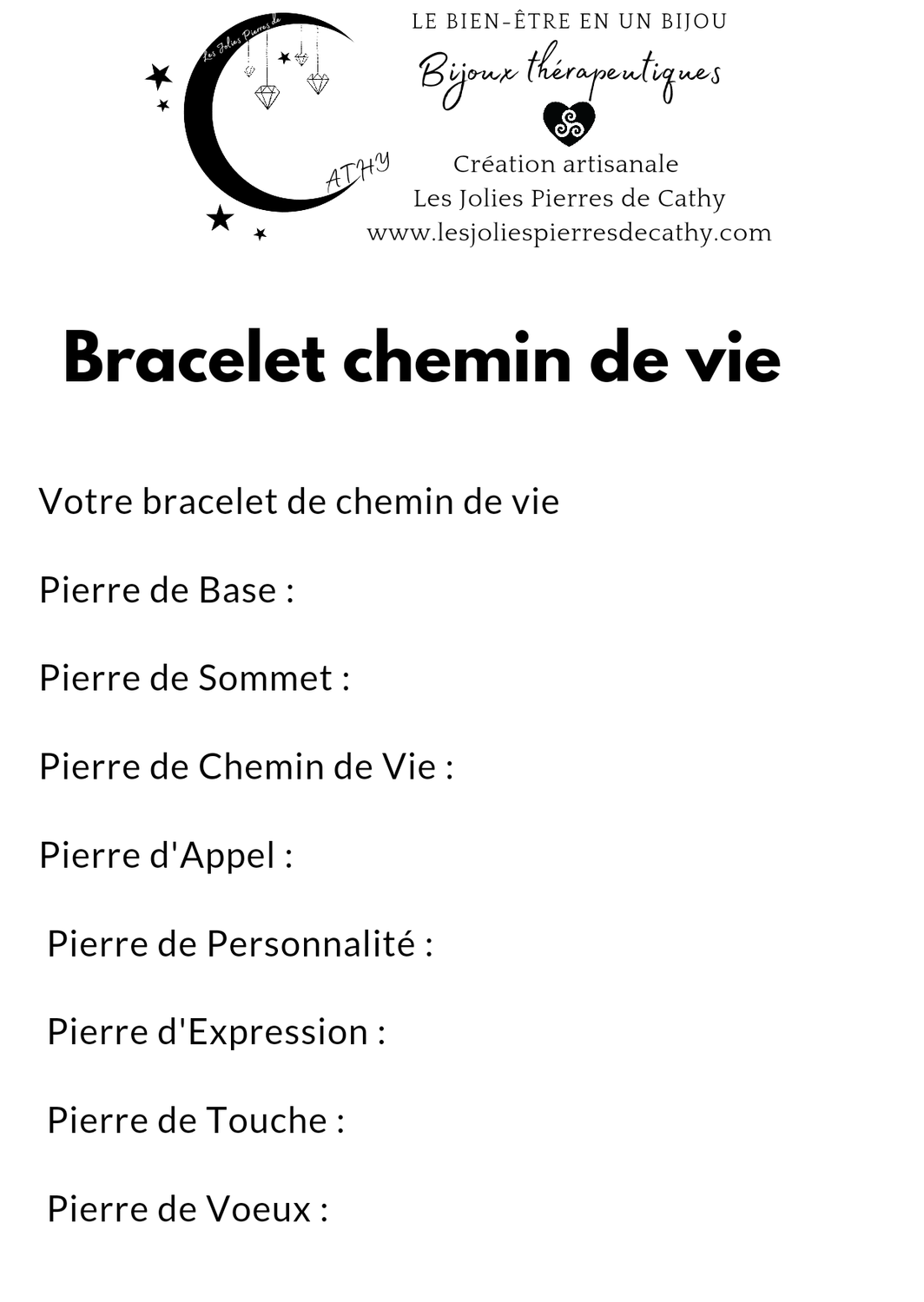 Bracelet Chemin de vie