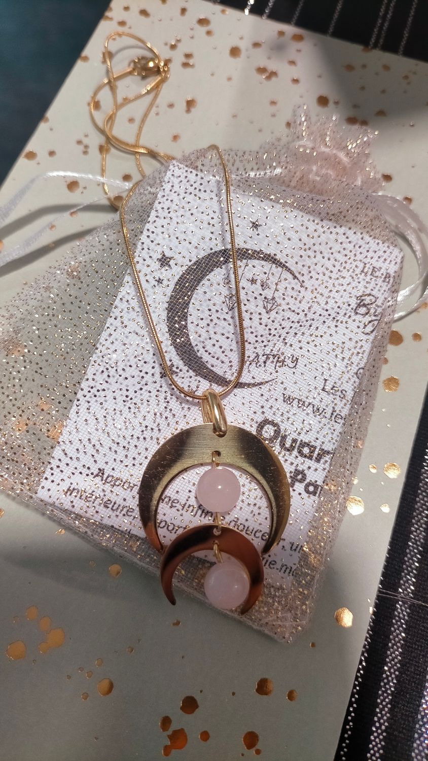Collier double lune