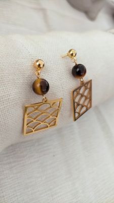 Boucle d'oreille Écailles