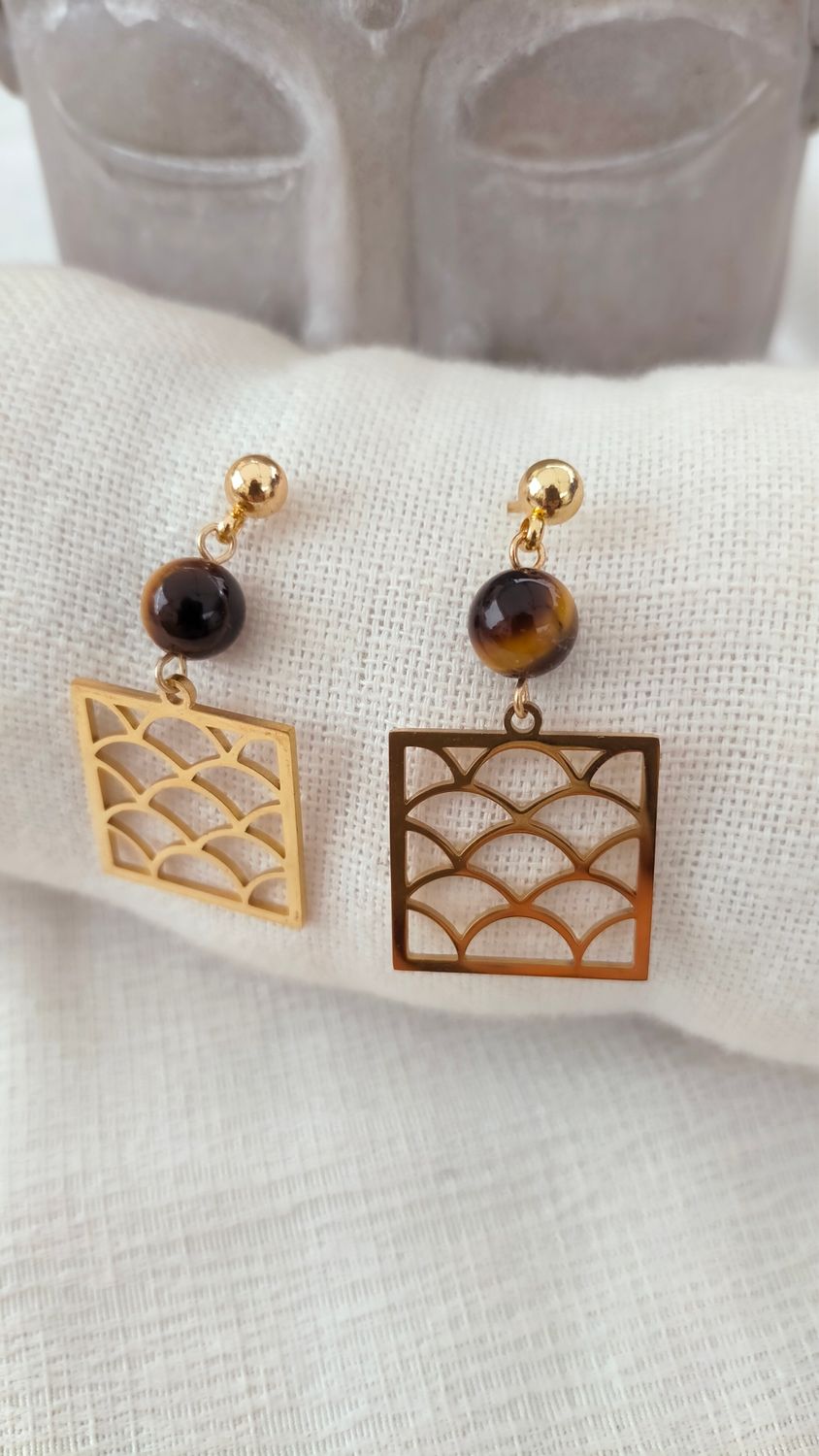 Boucle d&#39;oreille Écailles