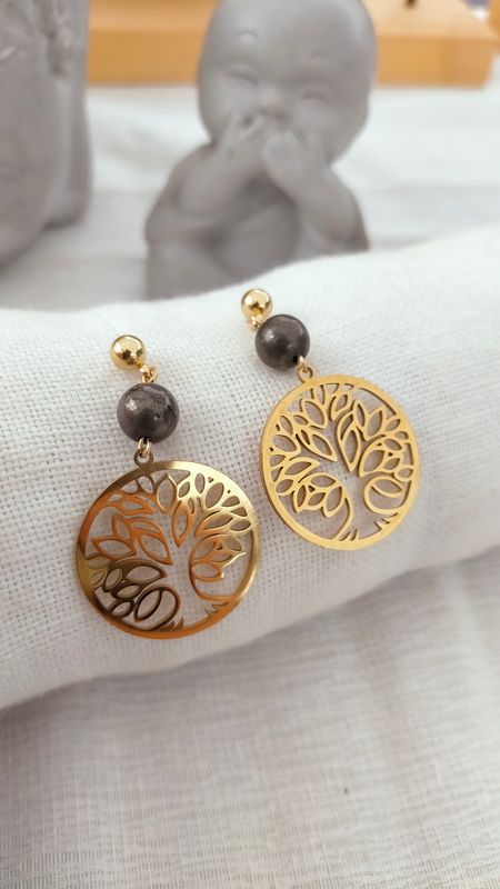 Boucle d&#39;oreille Arbre de vie