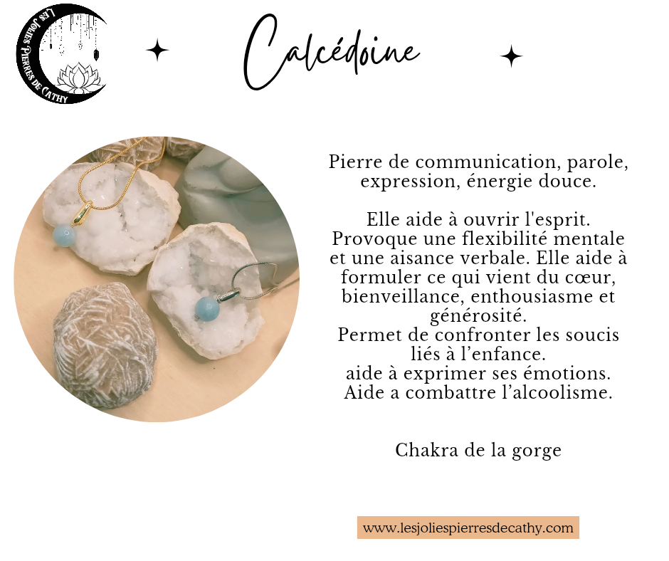 Collier avec pendentif en pierre naturelle