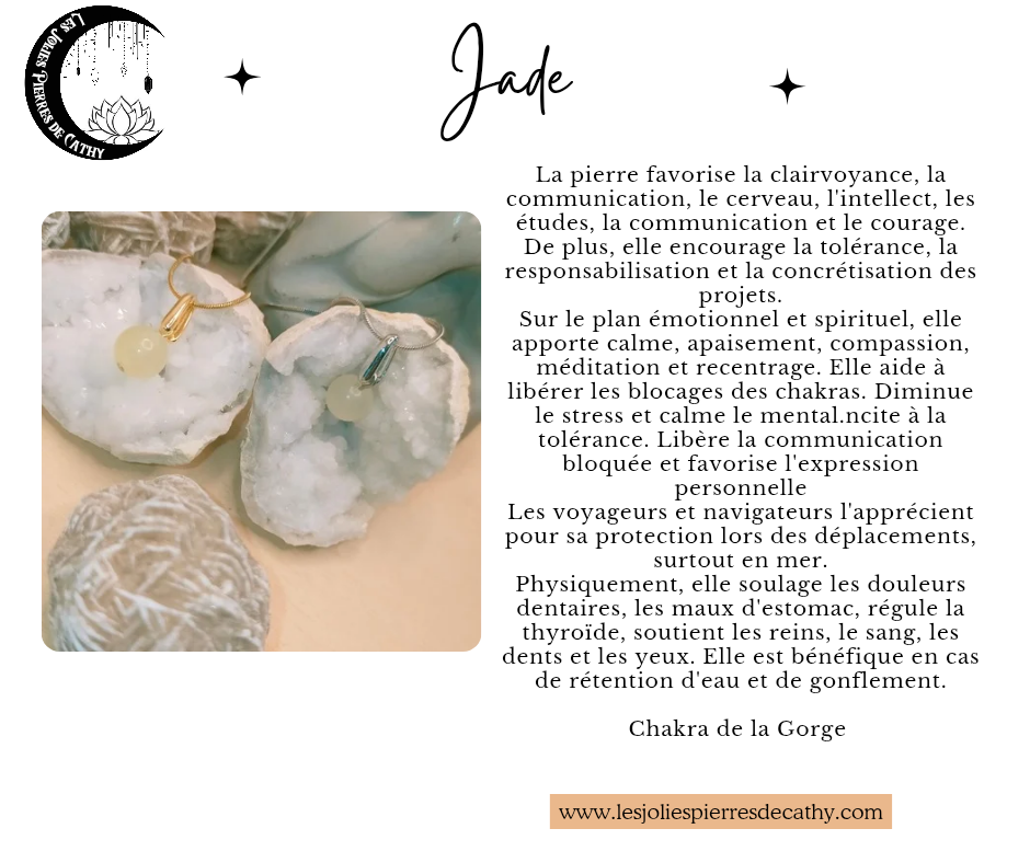Collier avec pendentif en pierre naturelle