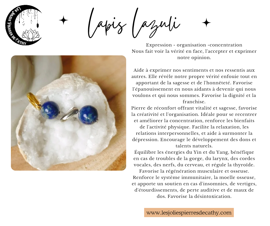 Collier avec pendentif en pierre naturelle