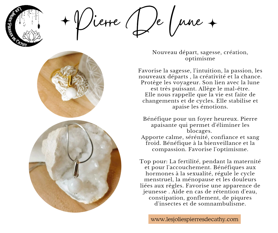 Collier avec pendentif en pierre naturelle