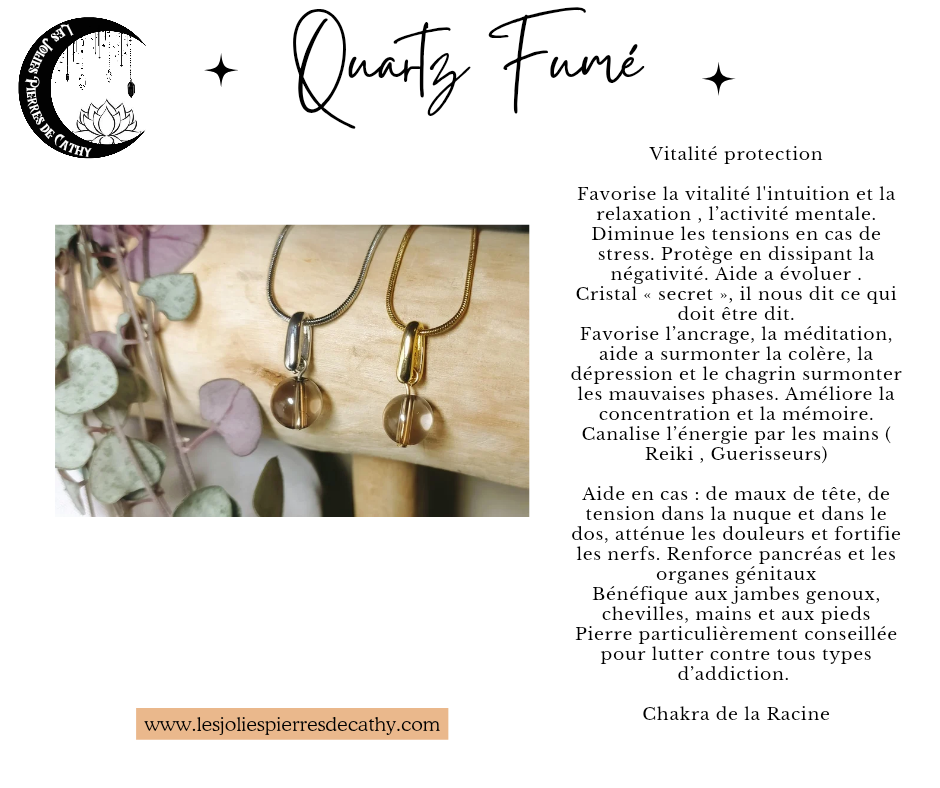 Collier avec pendentif en pierre naturelle