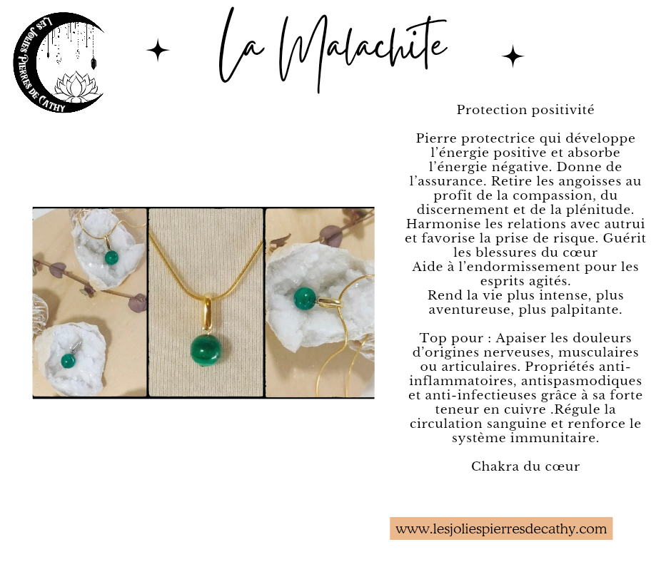 Collier avec pendentif en pierre naturelle