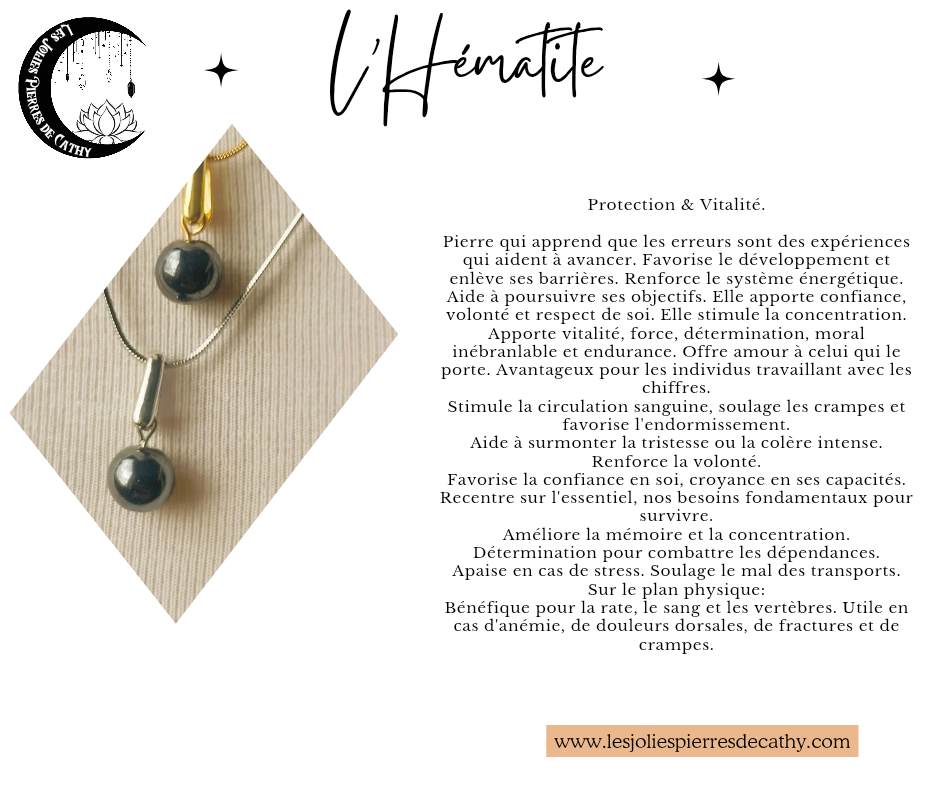 Collier avec pendentif en pierre naturelle