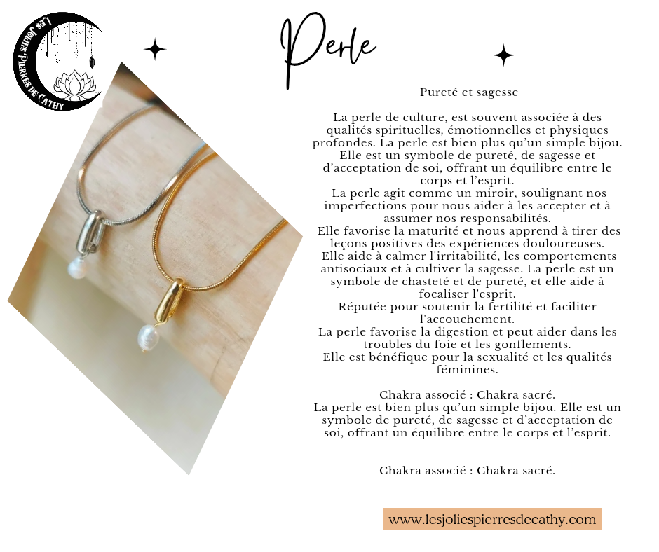 Collier avec pendentif en pierre naturelle