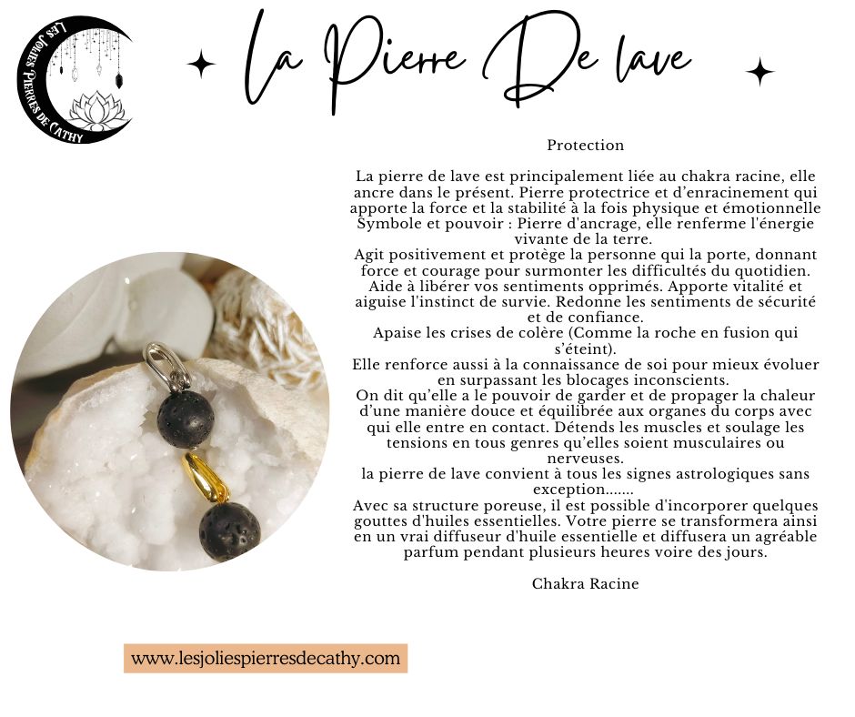 Collier avec pendentif en pierre naturelle
