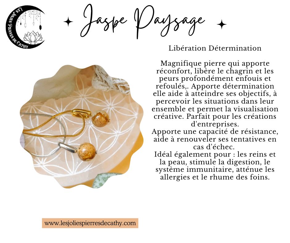 Collier avec pendentif en pierre naturelle