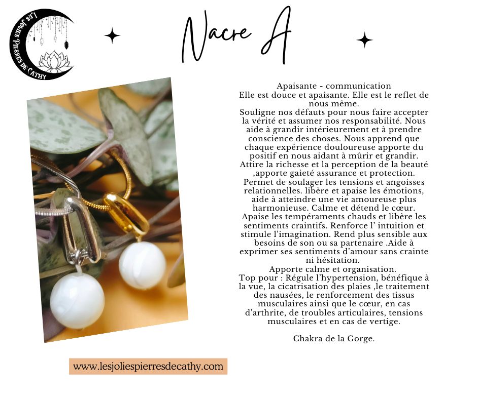 Collier avec pendentif en pierre naturelle