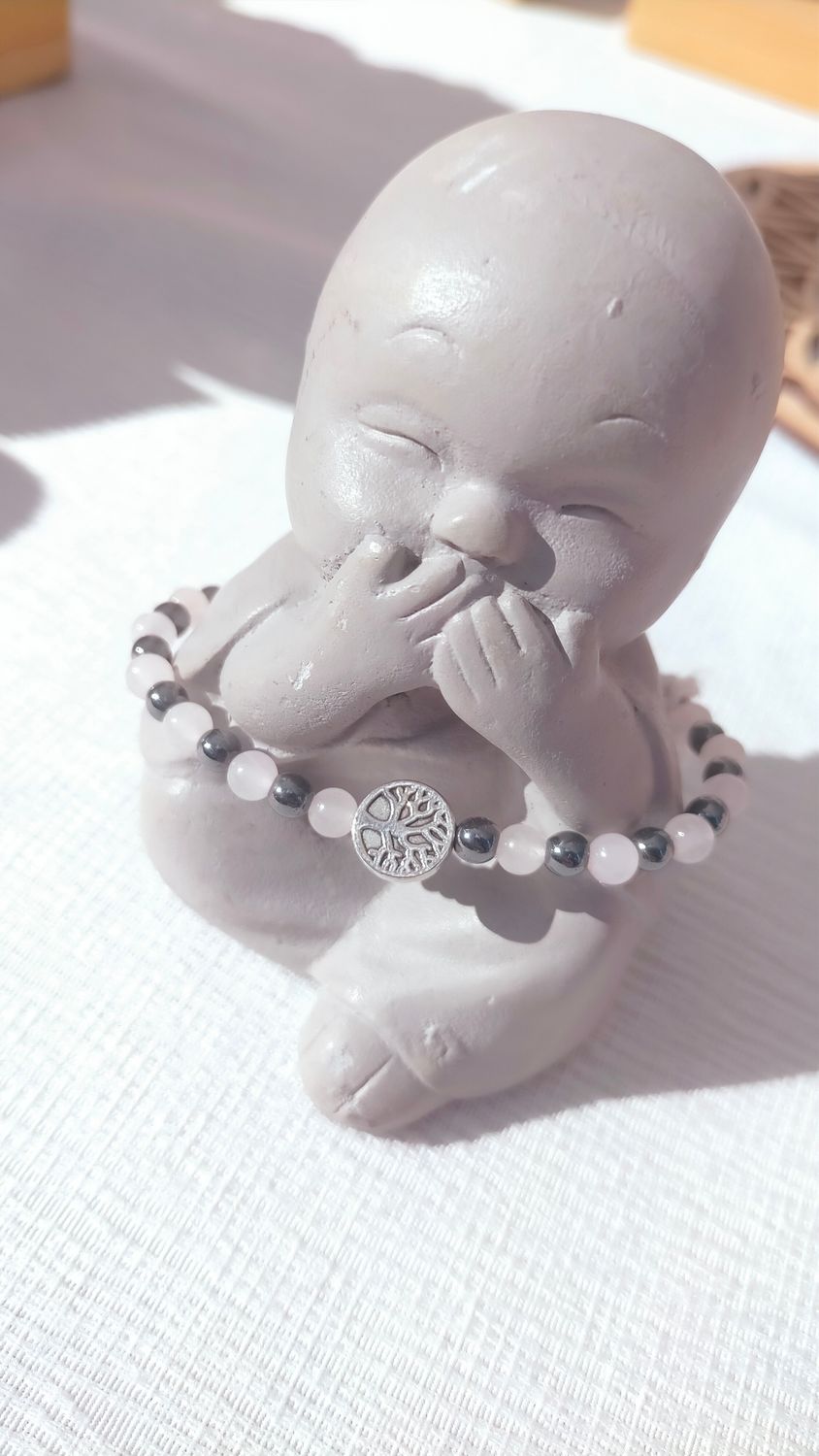 Hematite &amp; Quartz rose