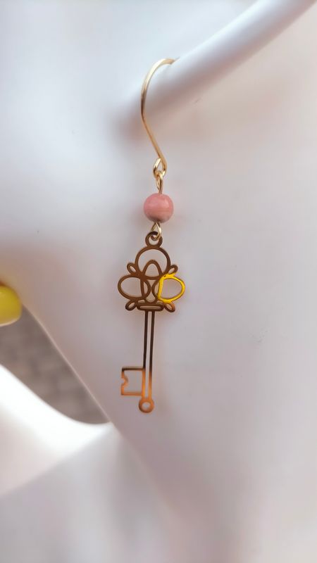 Boucle d&#39;oreille Clef