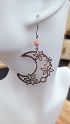 Boucles d'oreilles Fleur de Lune 