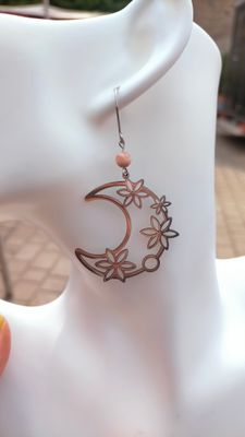 Boucles d'oreilles Fleur de Lune 