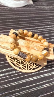 Jaspe Paysage 10 mm  Arbre de vie Jaspe Paysage 10 mm  Arbre de vie